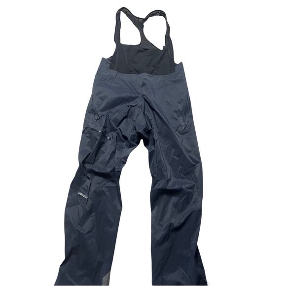 Patagonia Mens Smolder Blue Dual Aspect Waterproof Snow Ski Bibs Large - Picture 1 of 5
